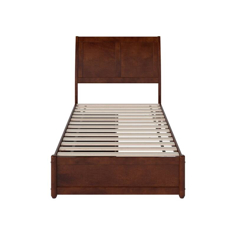 Andorra Platform Bed with Panel Footboard and Storage Drawers