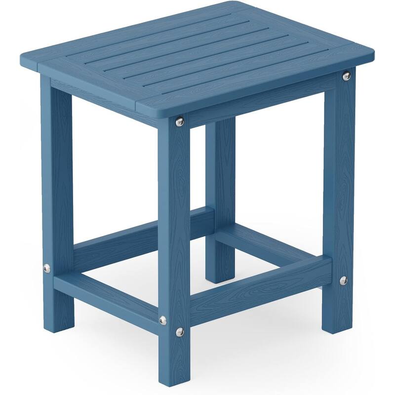 WINSOON HIPS All Weather Outside Table Adirondack Side Table - Single - Navy