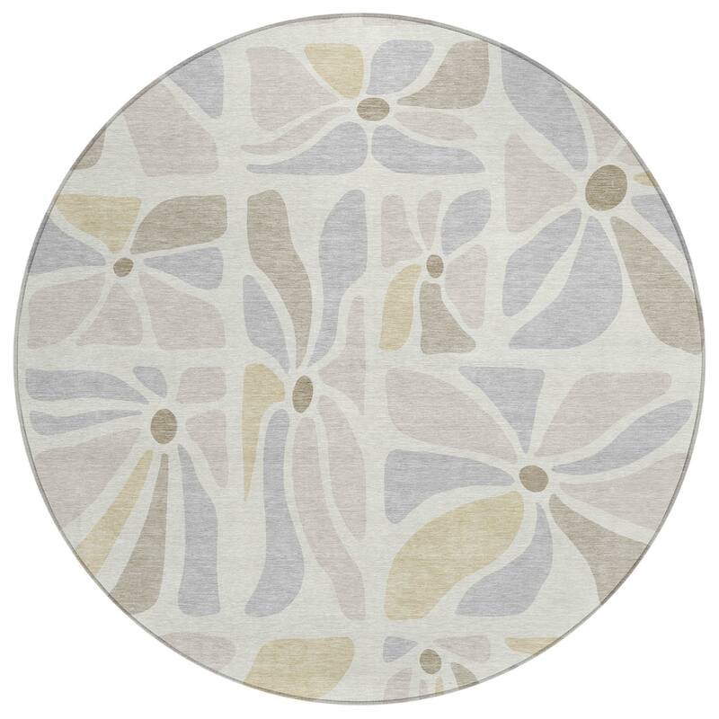 Machine Washable Indoor/ Outdoor Modern Gilcrest Chantille Rug