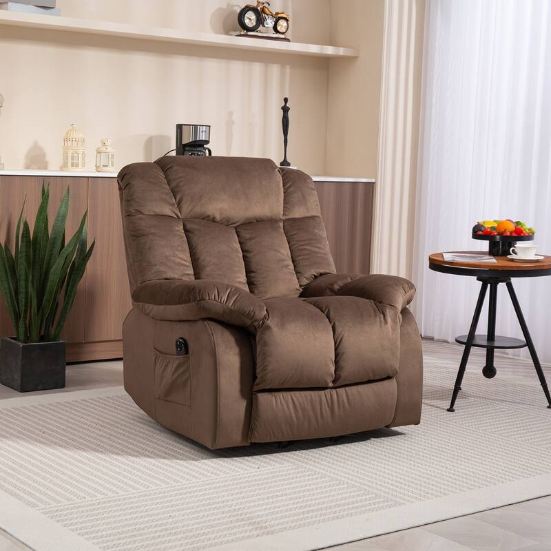 Power Lift Recliner Chair for Elderly，Heavy Duty Recliner w/Safety Motion Mechanism and Comfortable Upholstery