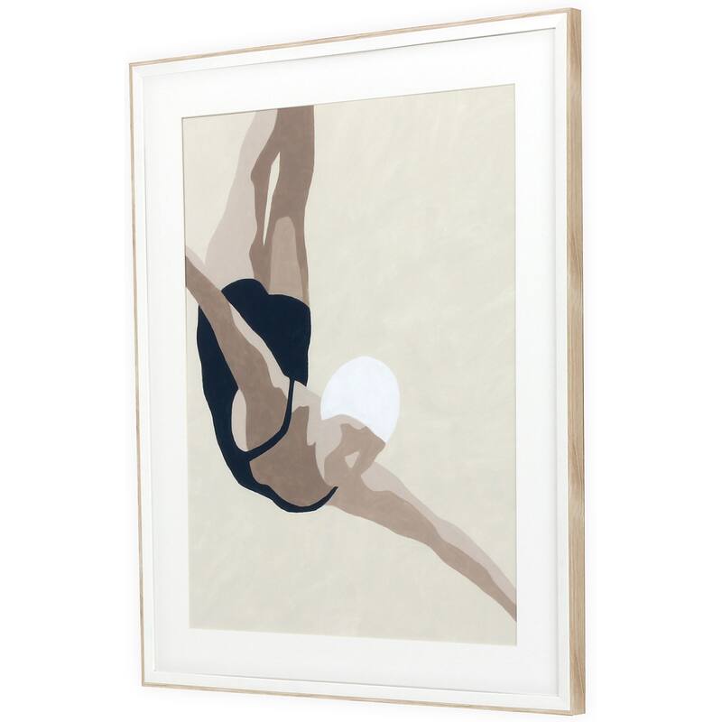 Dive Framed Art Giclee Under Glass - Blue