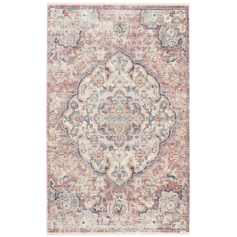SAFAVIEH Illusion Tricia Vintage Boho Oriental Viscose Medallion Rug