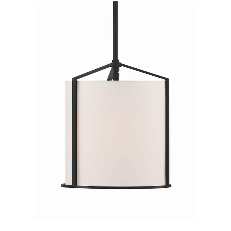 Crystorama Lighting Group CAR-9201 Carlyn 10" Wide Mini Pendant - Black