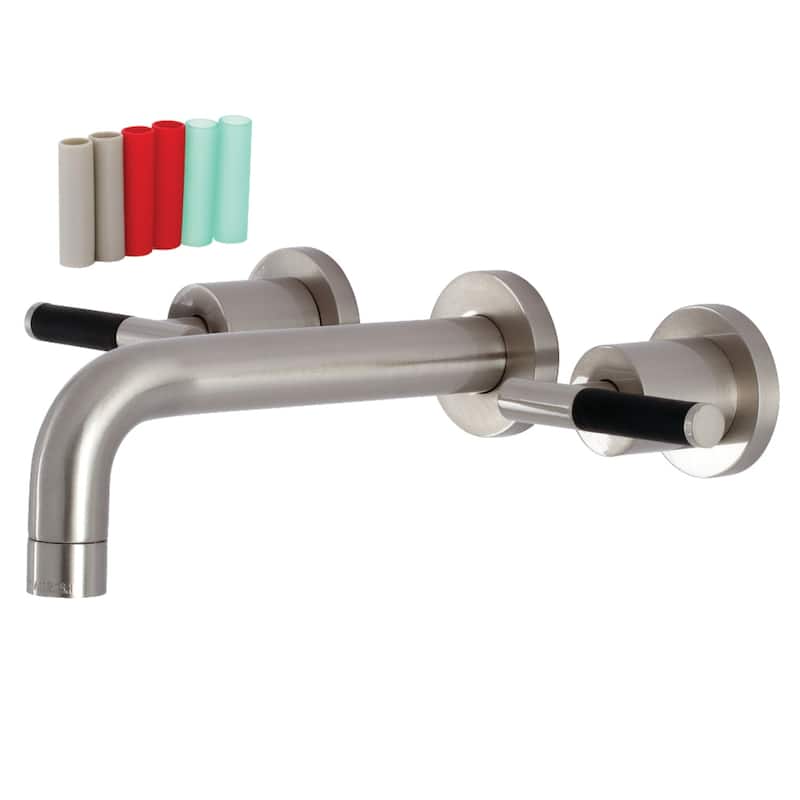 Kingston Brass Kaiser Two-Handle Wall Mount Bathroom Faucet