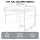 preview thumbnail 26 of 31, Metal Loft Bed Full with Guardrails, Flat Ladder, Kids, Teens, Adults