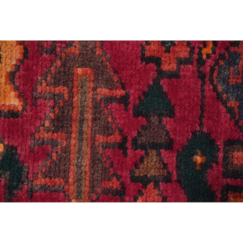 Hand Knotted Oriental 100% Wool Carpet Traditional Medallion Pink Heriz Area Rug - 7' 6'' X 3' 6''