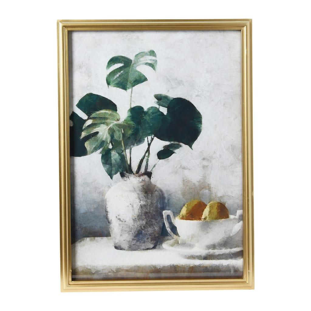 Reproduction Still Life Print with Solid Wood Frame - Multi-Color