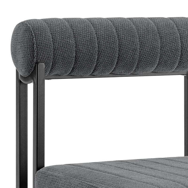 Anastasia Modern Upholstered Metal Dining Chairs - Set of 2