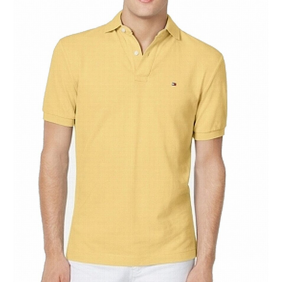 tommy hilfiger polo shirt yellow