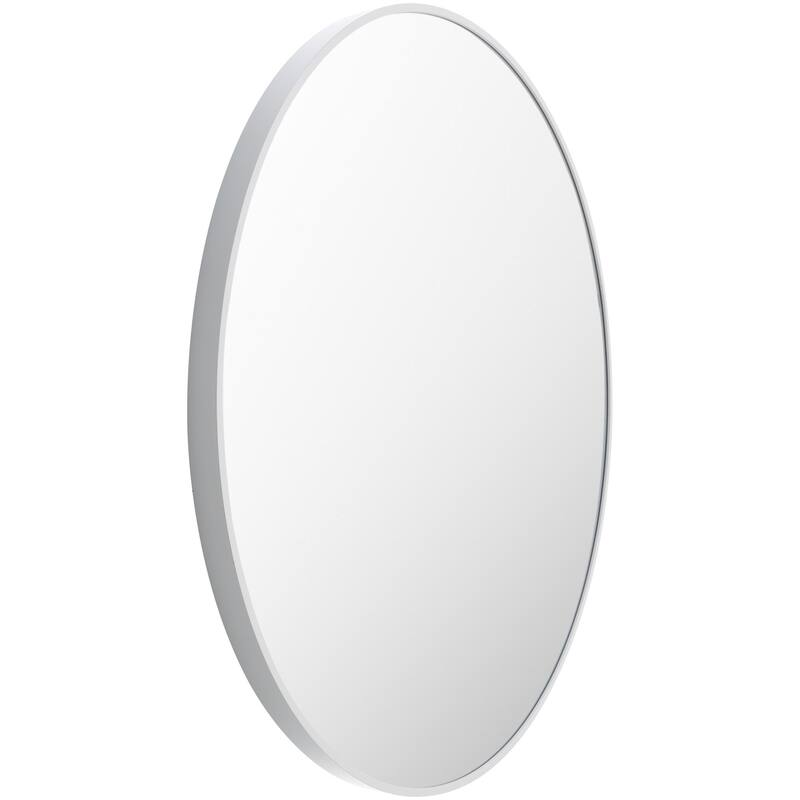 Livabliss Aranya Modern Aluminum Round Circle Accent Mirror