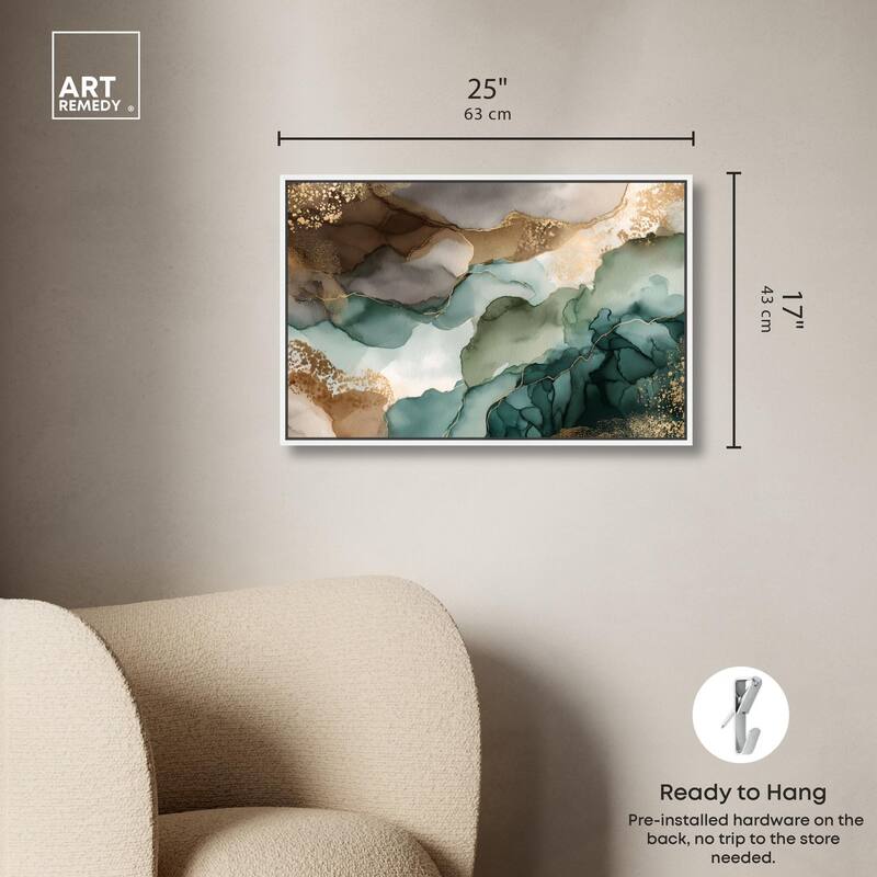 Golden Estuary I Canvas by Art Remedy