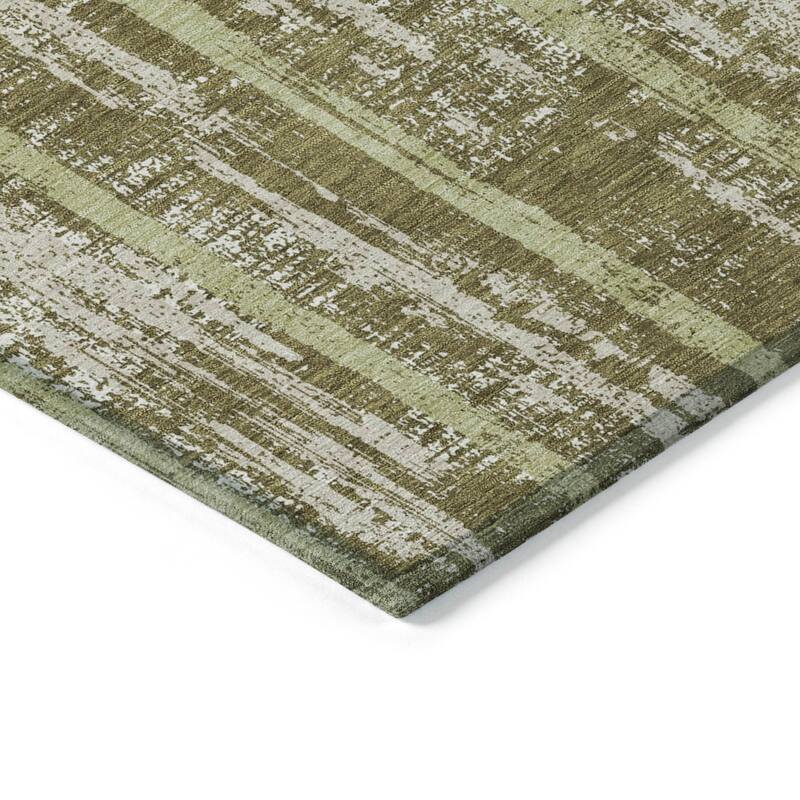 Machine Washable Indoor/ Outdoor Chantille Ombre Stripe Rug