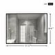 preview thumbnail 8 of 9, Modern Large Black Rectangle Wall Mirrors for Bathroom Vanity Mirror