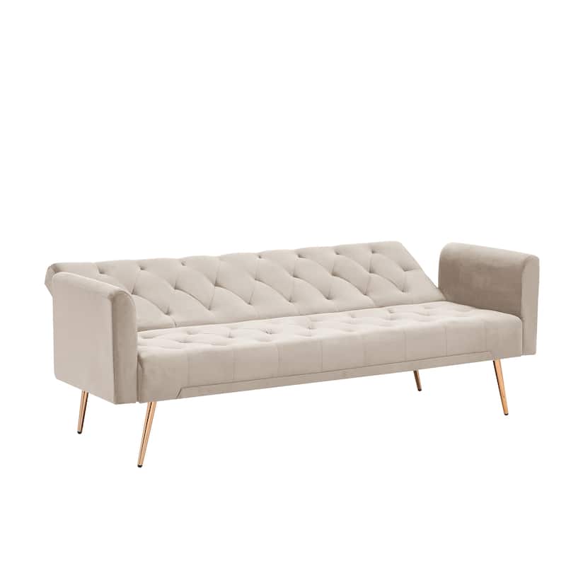 71" Convertible Double Folding Living Room Sofa Bed