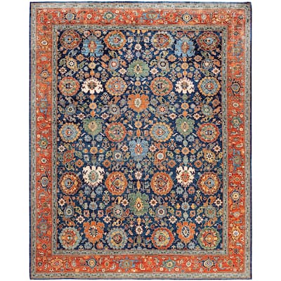 Serapi One-of-a-Kind Hand-Knotted Area Rug - Blue - 8' 1" x 10' 1"