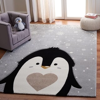 SAFAVIEH, Carousel Kids Henriikka Penguin Rug