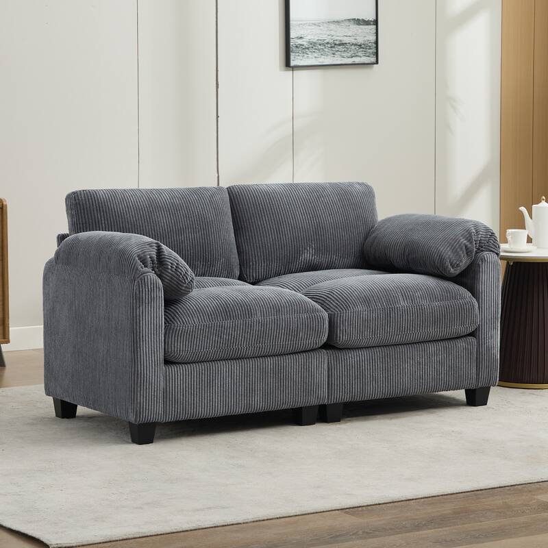 Corduroy Loveseats, Soft, Comfortable & Pet-Friendly