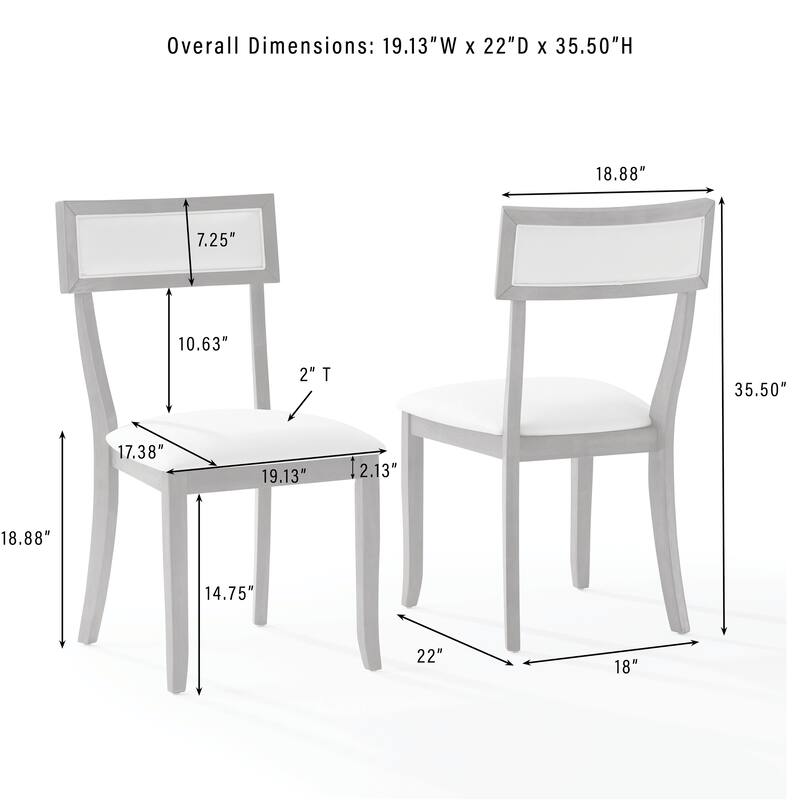 Crosley Alessia 5-Piece Dining Table Set For 4
