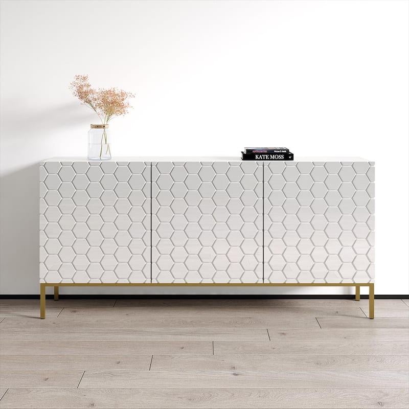 Hexa 02 63" Sideboard - White