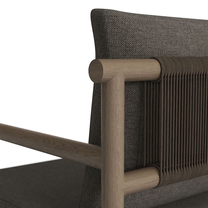 Eleni Outdoor Patio Teak Wood Rope Dining Chair