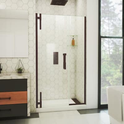 DreamLine Ascend 40-41 in. W x 72 in. H Frameless Pivot Shower Door in Oil Rubbed Bronze