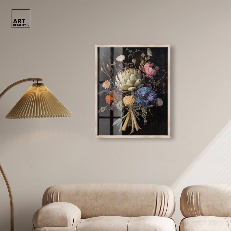 Moody Artichoke II Shadowbox by Art Remedy