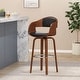 preview thumbnail 1 of 10, Wooden High Swivel Barstool Counter Stool Dining Chair Reception Chair Black