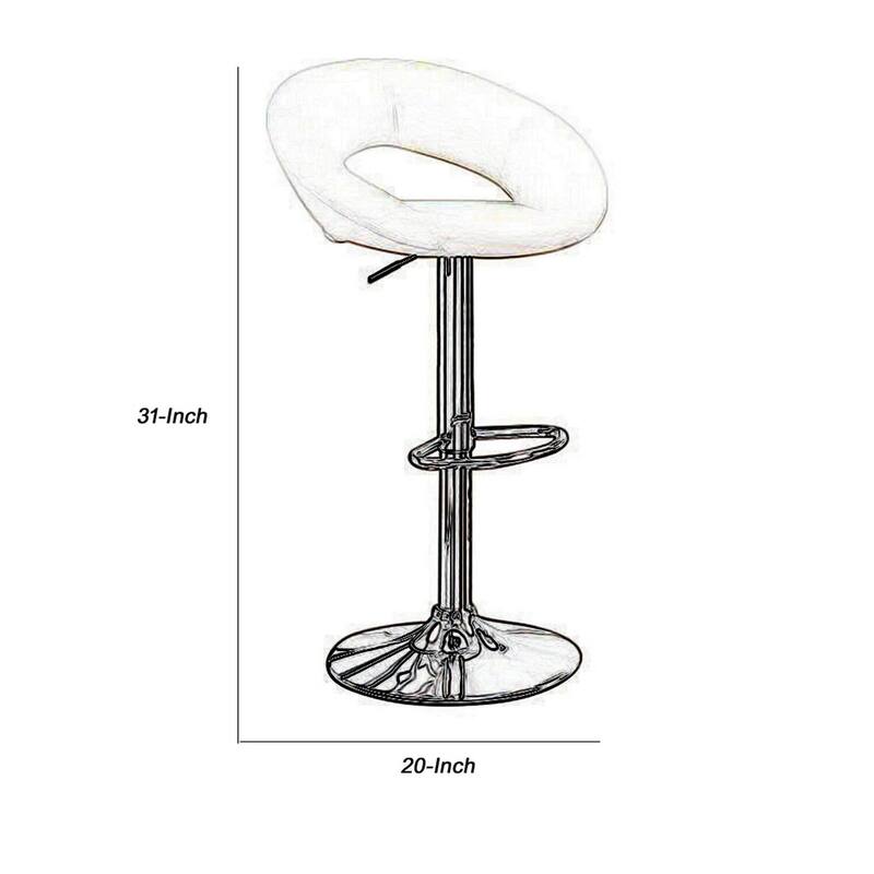 Set of 2 Retro Adjustable Metal Bar Stools with Swivel Design and Faux Leather Seat for Modern Counter Seating