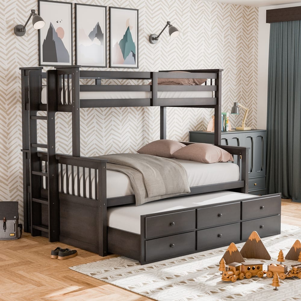 Rola Mission Solid Wood Detachable Bunk Bed by Furniture of America