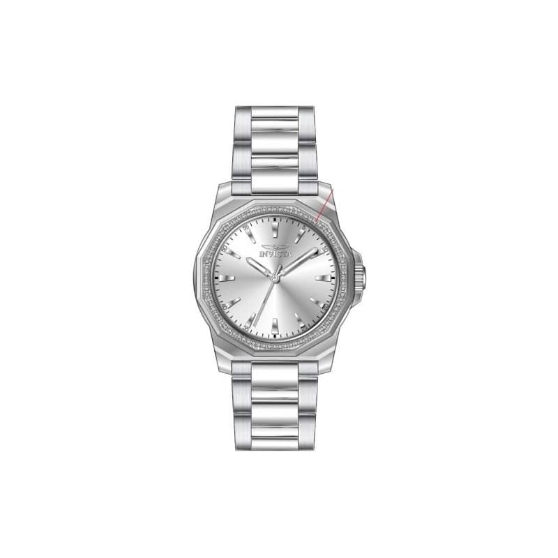 Invicta Women's 49110 Speedway Quartz 3 Hand Silver Dial Watch