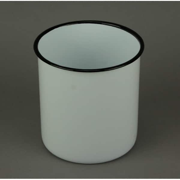 White And Black Enamel Retro Metal Kitchen Utensils Holder Retro Metal Kitchen Utensils Holder
