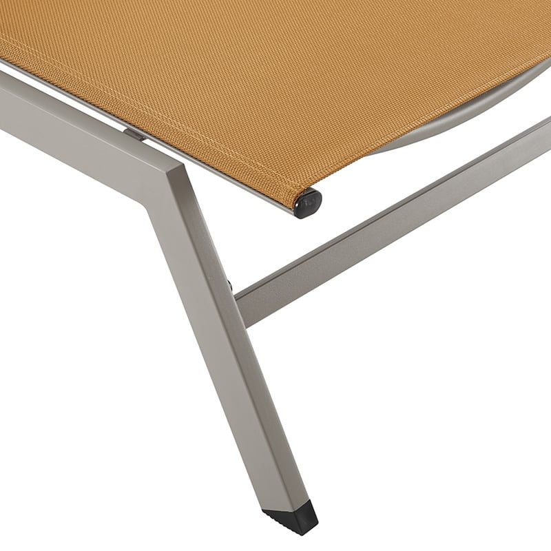 Corvus Antonio Outdoor Contemporary Sling-Fabric Adjustable Chaise Lounge