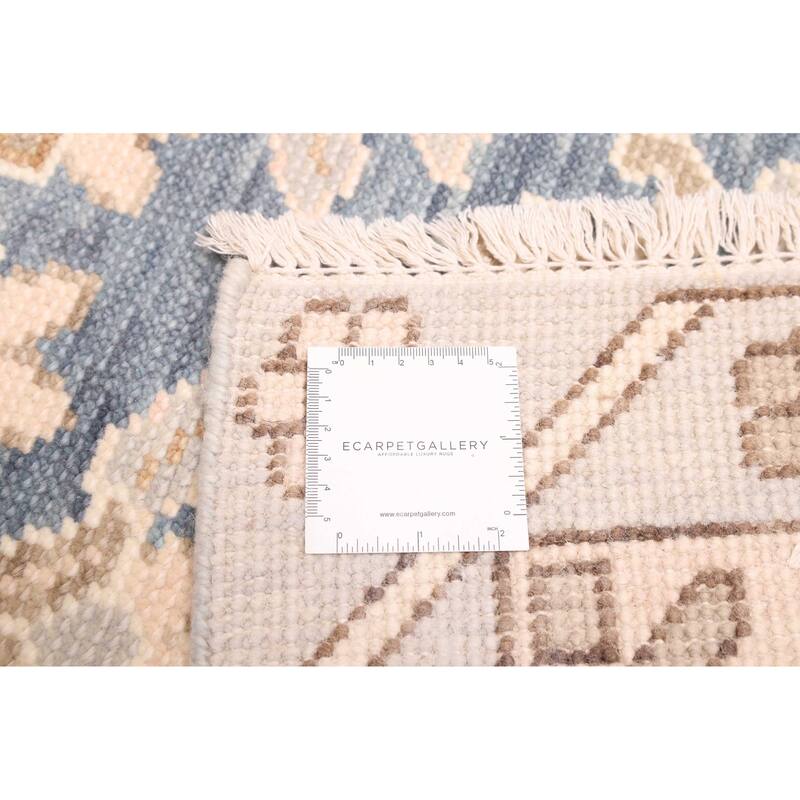 ECARPETGALLERY Hand-knotted Modern Oushak Navy Wool Rug - 8'2 x 10'0