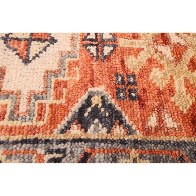 ECARPETGALLERY Hand-knotted Jules Serapi Dark Copper Wool Rug - 2'8 x 10'4