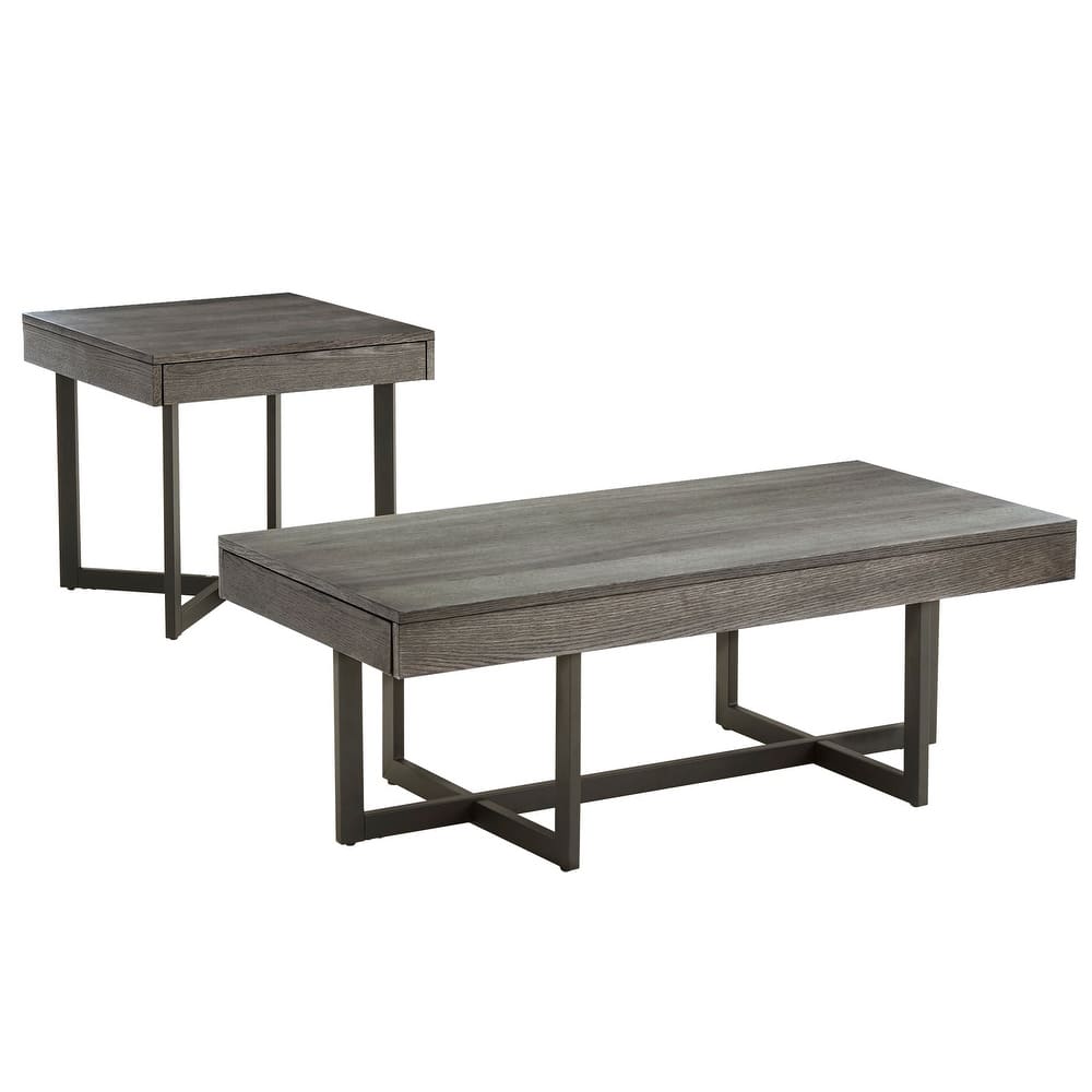 Eldersley Wood Finish Table with Drawer(s) by iNSPIRE Q Modern