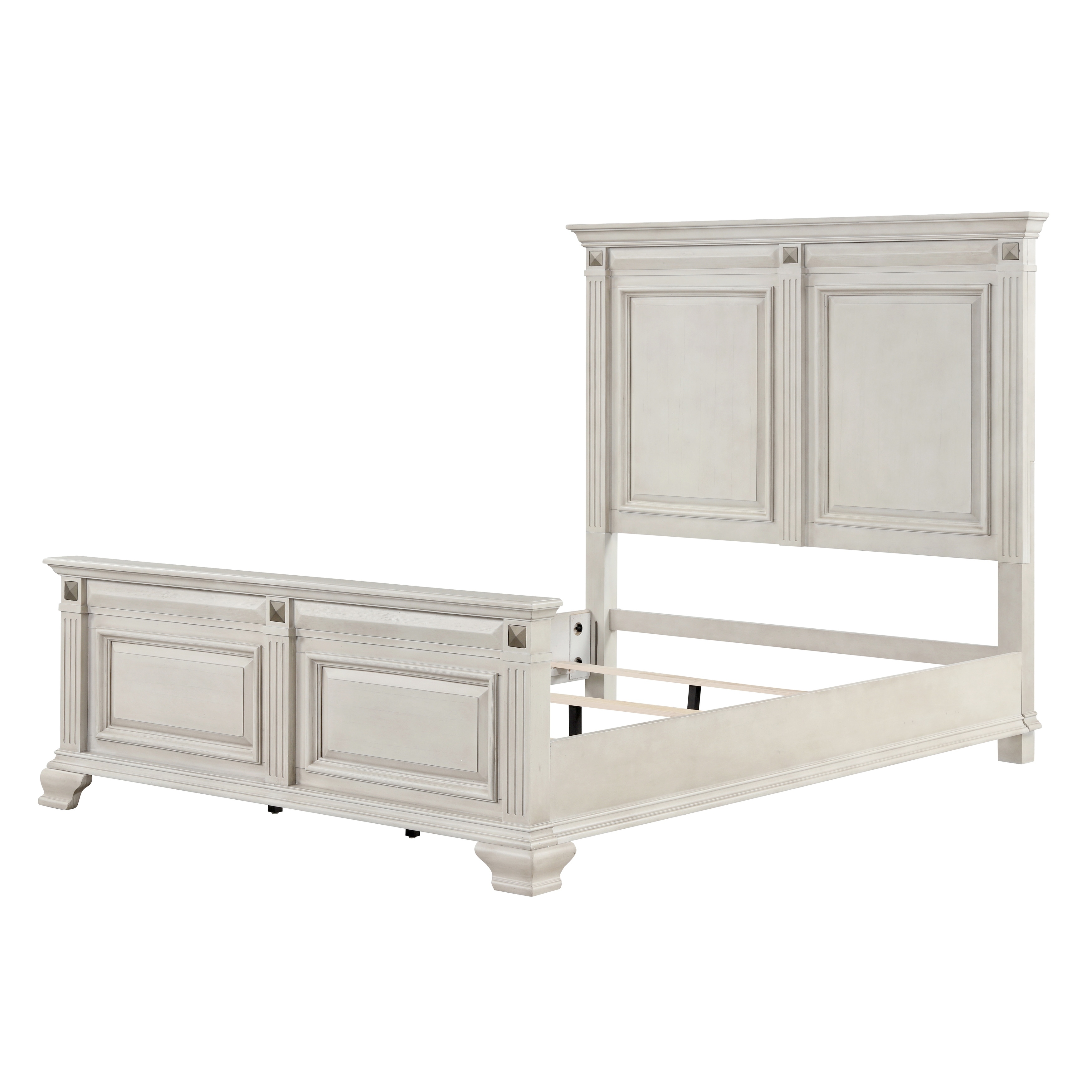 Roundhill Furniture Renova Distressed Parchment Wood 5-piece Bedroom Set