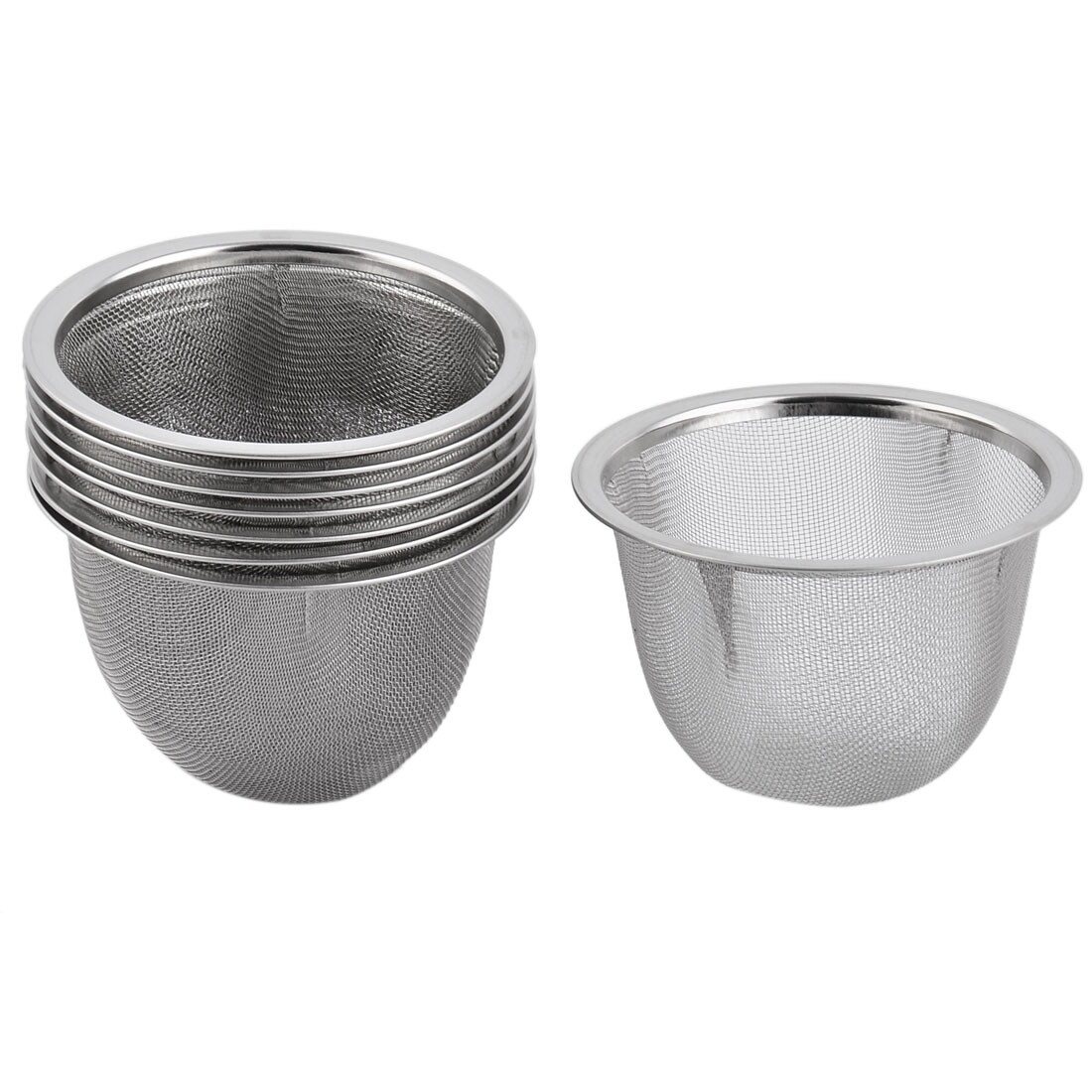 Shop Unique Bargainshopusehold Stainless Steel Round Mesh Tea Leaf Spice Teapot Filter Strainer 8pcs Overstock 28769735
