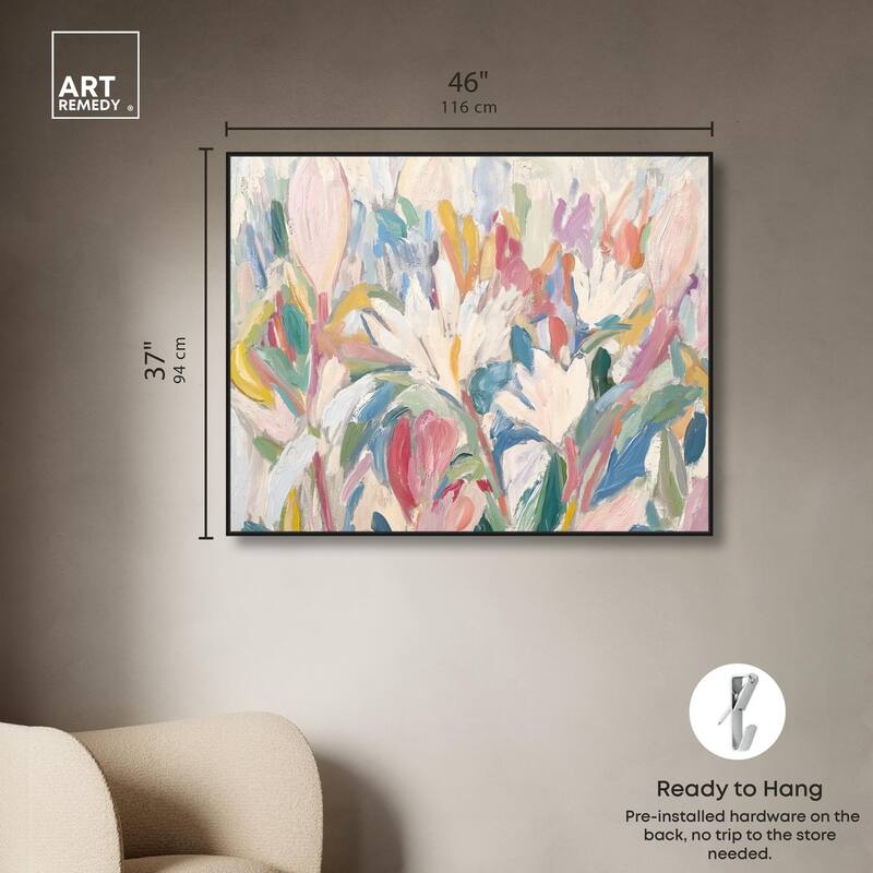 Morning Mist Bloom I Canvas by Art Remedy