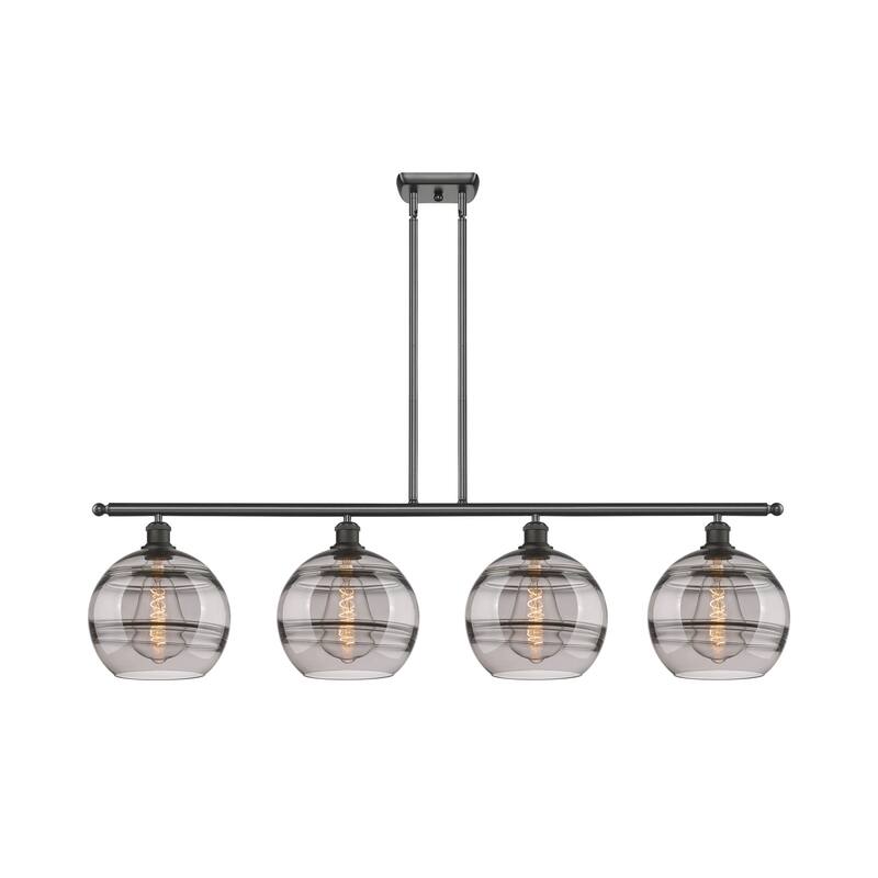 Innovations Lighting 516-4I-12-48 Rochester Linear Rochester 4 Light - Oil Rubbed Bronze / Smoked