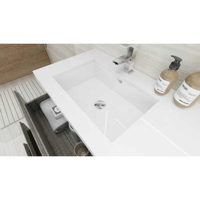 Aron 60'' Freestanding Vanity with Left Single Sink