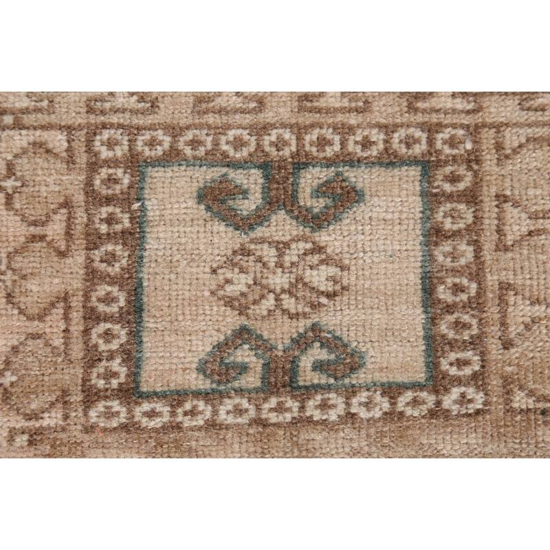 Antique Look Anatolian Turkish Oriental Rug Hand-knotted Wool Carpet - 1'7" x 2'10"