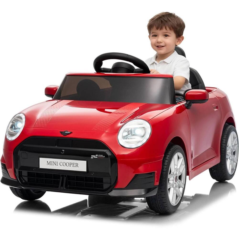 12V Ride on Car for Kids with Remote Control, Licensed BMW Electric Car, Black