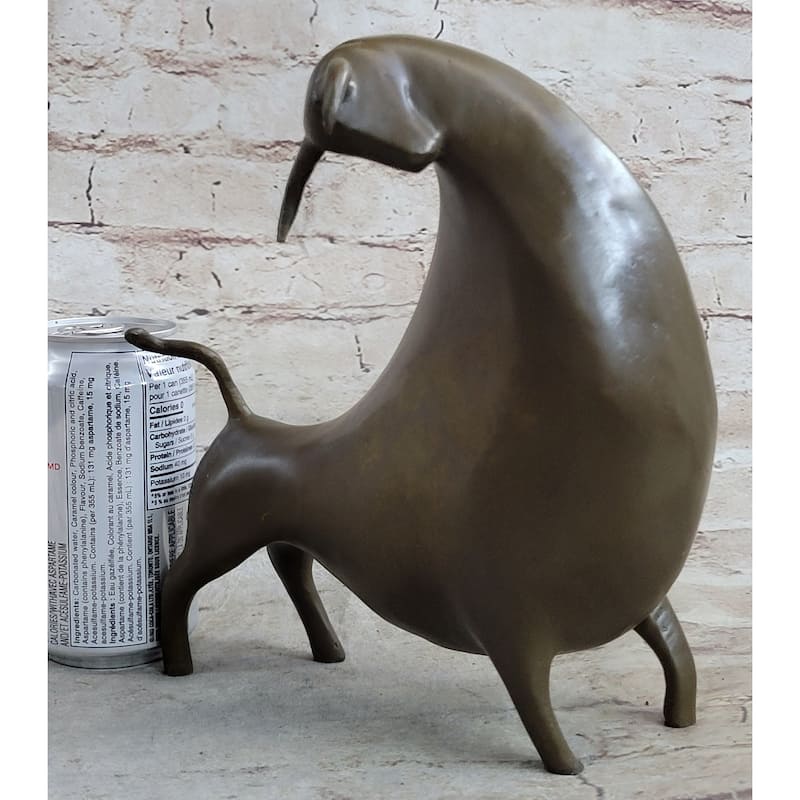 Abstract Bull Limited Edition Signed Original Williams Bronze Sculpture Figurine