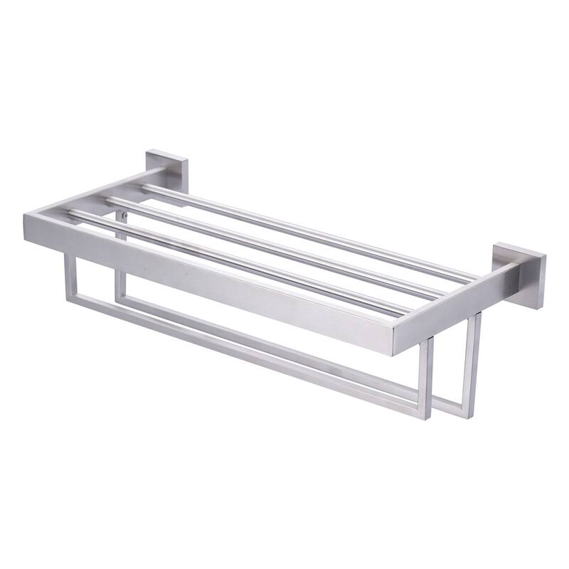 WOWOW 2-Tier Stainless Steel Bath Towel Rack