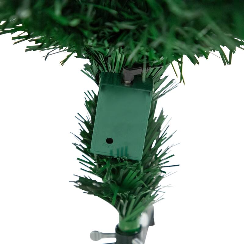 Pre-Lit Medium Color Changing Fiber Optic Artificial Christmas Tree - 7' - 7 Foot