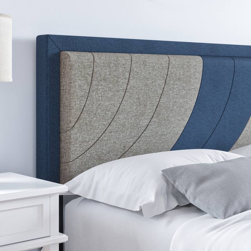 Boyd Sleep Sail Away Oceanic Upholstered Linen Platform Bed