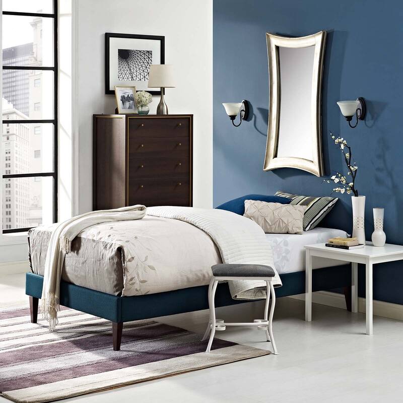 Tessie Twin Bed Frame with Squared Tapered Legs