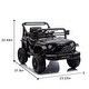 preview thumbnail 41 of 98, Kids 12V Electric Ride-On Truck with Parental Remote, Bluetooth, USB, LED Lights Black
