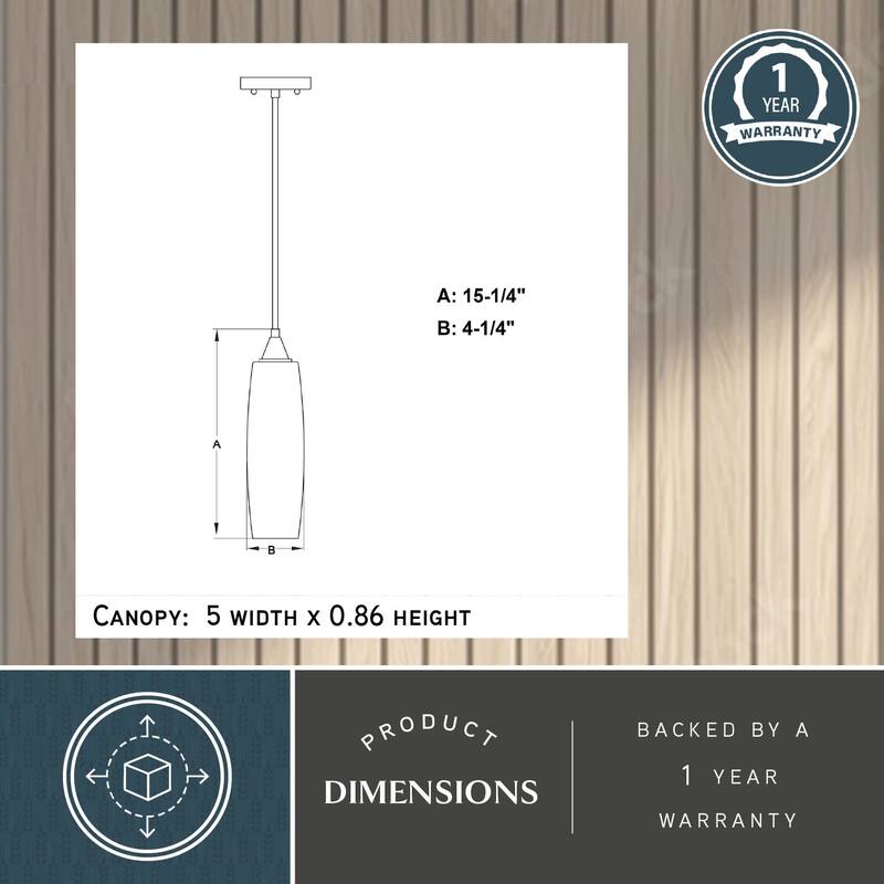 Vaxcel Lighting Milano Single Light 4" Wide Pendant