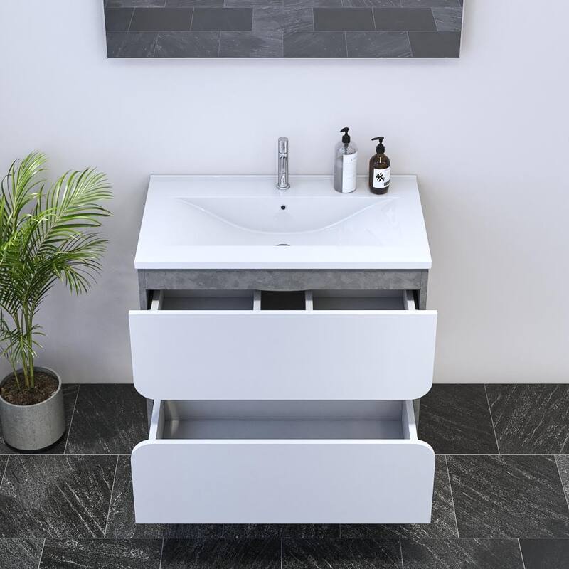 Azurro 2S 80 Floating Bathroom Vanity (32" Width)